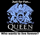 Music by Queen link logo Live Forever